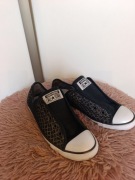 Converse All Star slip on 37.5 czarne trampki damskie siateczka