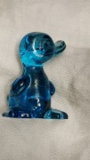 Kryształowa śliczna mała figurka niebieska kaczka