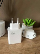 Ładowarka sieciowa 67 W + kabel USB-C wzmocniony zakrzywiony