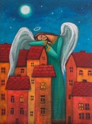 Promocja Nowy ! obraz anioł  abstrakcja 30x 40 cm pejzaż 