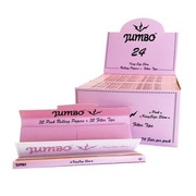 Bletki Jumbo Pink King Size Slim + tips. 24 szt.