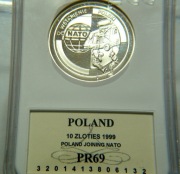 10 zl. Nato  PR69 1999  