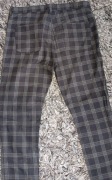 Spodnie męskie w kratkę 33 