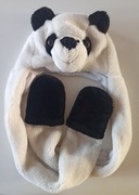 czapka zimowa + szalik + rękawiczki Miś Panda 54 cm 5-10 lat spo