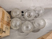 szklane klosze vintage PRL