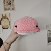 Wieloryb pluszak zabawka na szydełku