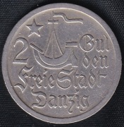 2 guldeny 1923 Wolne Miasto Gdańsk