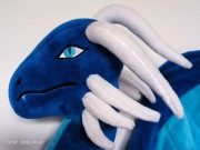 Smok maskotka niebieski duży