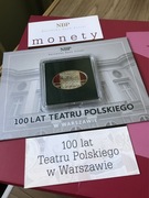 Moneta 10 zł 100 lat Teatru Polskiego w Warszawie 2013