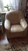 Fotel skórzany w dobrym stanie
