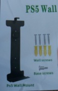PS5 UCHWYT NA ŚCIANE CZARNY 