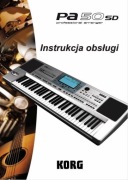 Oryginalna instrukcja do Korg Pa50SD język Polski format PDF