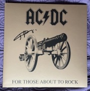 ACDC autograf podpis winyl Angus Young