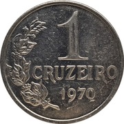 Brazylia 1 cruzeiro 1970, KM#581
