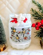 Lampion zimowy świąteczny ręcznie robiony na zamówienie 