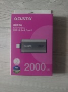 Dysk zewnętrzny SSD Adata SC750 2TB usb 3.2 GEN2