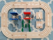 Tory drewniane Zestaw Kolejka Ikea Lidl Playtive 2