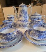 Serwis do kawy China Blau PM Moschendorf przedwojenny