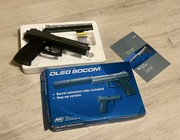 Pistolet sprężynowy airsoftowy replika ASG DL60 Socom 190 FPS z tłumikiem
