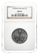 Polska, 2 złote 1970, NGC MS 66.
