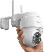 Kamera Zewnętrzna IP WiFi Obrotowa FHD 2k 3MP 4x Zoom Cooau Q02 Biała