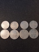 Zestaw 15 i 10 Kopiejek carskich , srebro