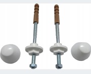 Śruby + kołki do mocowania umywalki 14 mm x 70 mm