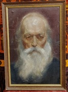 Obraz stary olej ,,Starzec ,,