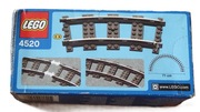 LEGO Pociąg 4520 8 sztuk tory łukowe 71cm 9V w oryginalnym pudełku