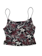 Bawełniany top na cienkich ramiączkach bluzka kwiaty New Look 38,M