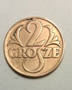 Moneta 2 grosze z 1938 roku