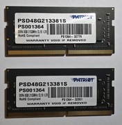 Pamięć RAM DDR4 16GB PATRIOT PSD48G213381S 2x8 GB