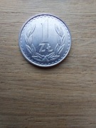 Polska 1 zł 1985 stan I/-I