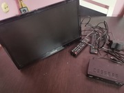 Zestaw tv / monitor dekoder dvbt2 obrotowy wieszak