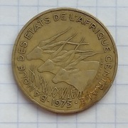 #805 Afryka Środkowa 25 franków 1975