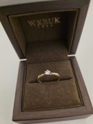 Pierścionek zaręczynowy 585 W. Kruk Nigdy nie noszony. Rozmiar 14