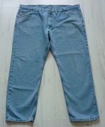 Duże męskie spodnie jeansowe WRANGLER rozm. 4XL W46 L30 niebieskie z USA