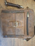 Skórzana, męska saszetka na ramię 