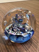 Śliczna szklana kula ozdoba przycisk do papieru 