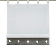 Roleta rzymska z pętelkami SCHOAL biała 120 x 155 cm