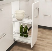 Kosz cargo 600 biały chrom dwupoziomowy pełne dno 