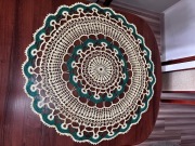 Serweta żółto zielona średnica ok 90 cm