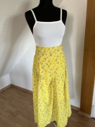 Żółta spódnica maxi w kwiaty Lost Ink rozmiar XS\S