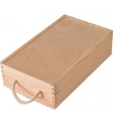 Drewniane pudełko na wino 2 butelki | decoupage