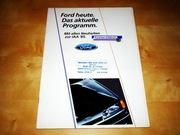 Prospekt Ford Fiesta, Escort, Orion, Sierra, Scorpio 1985