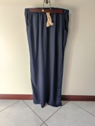 długa prosta lejąca bawełniana spódnica  marynarska jachtowa sportowa 