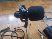 MIKROFON POJEMNOŚCIOWY ze wzmacniaczem ZESTAW !!!