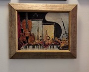 Obraz "Piktura" to oryginalne dzieło współczesnej artystki Gabrieli Trynkle