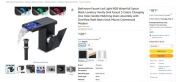 Bateria umywalkowa Faucet wodospad z LED