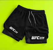 Szorty sportowe z logo UFC, idealne do treningów MMA, rozmiar M, nowe.